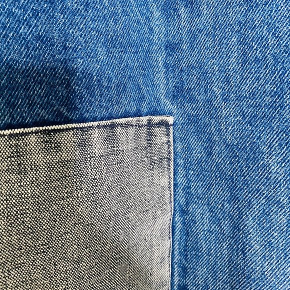 Ciotti Denim Vtg Jean Jacket Bomber Sz M Y2K Color Block Skater Streetwear 80s - Picture 5 of 13